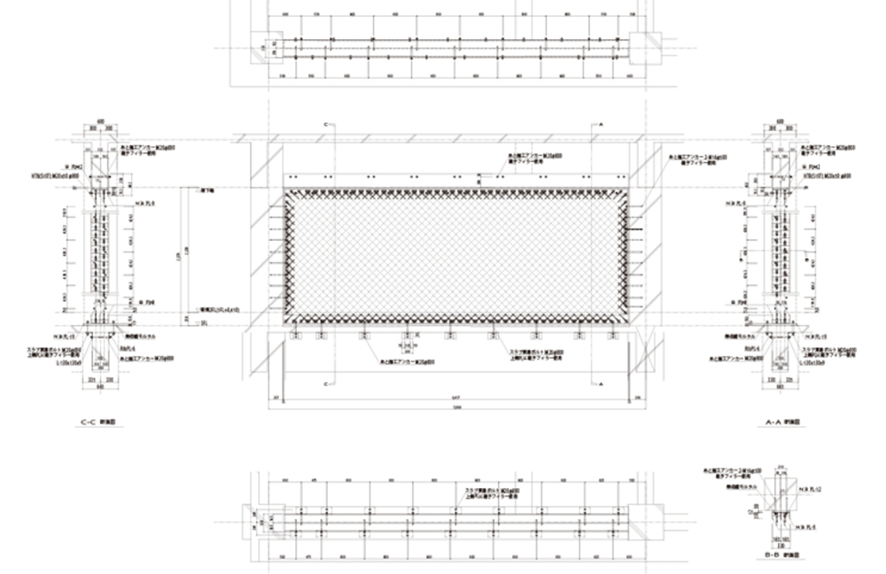 Partition brace bearing wall